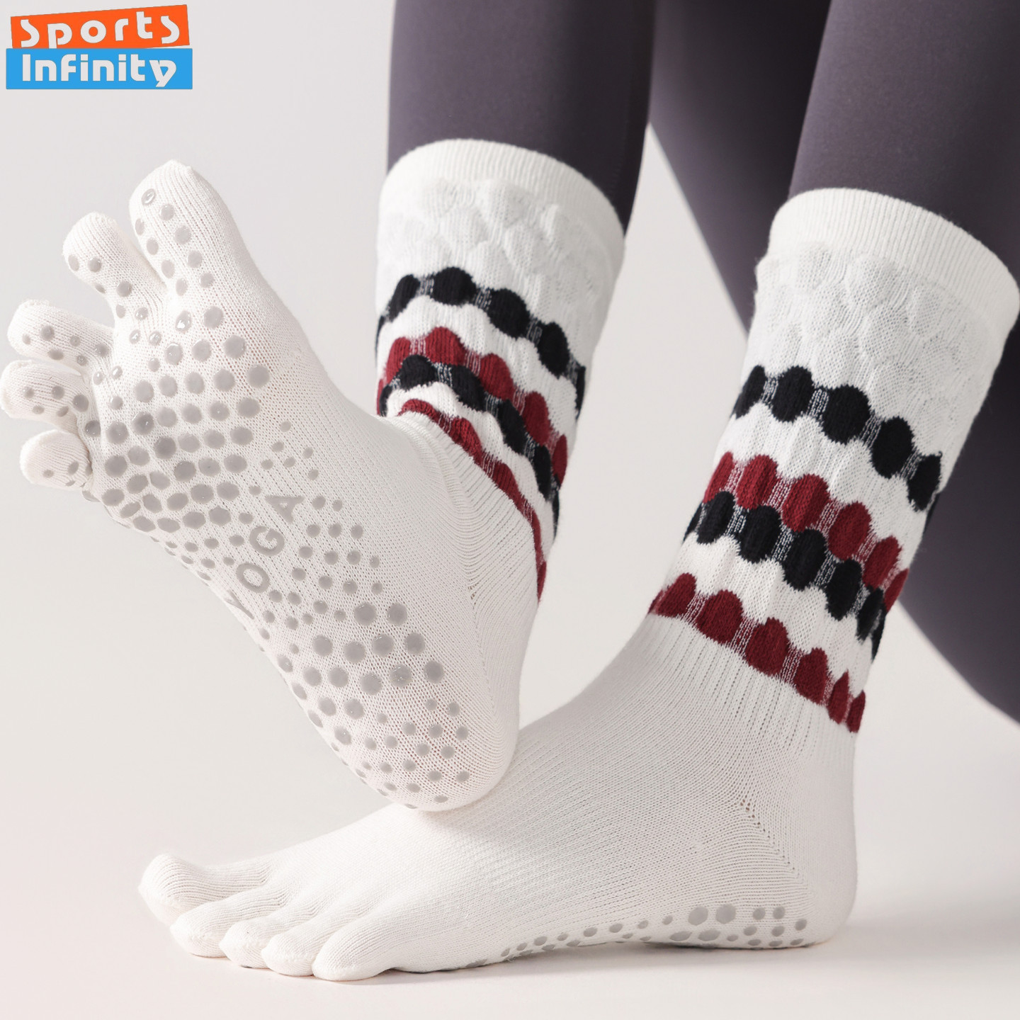 Toe Sock Split - Moda cinco dedos meias de yoga