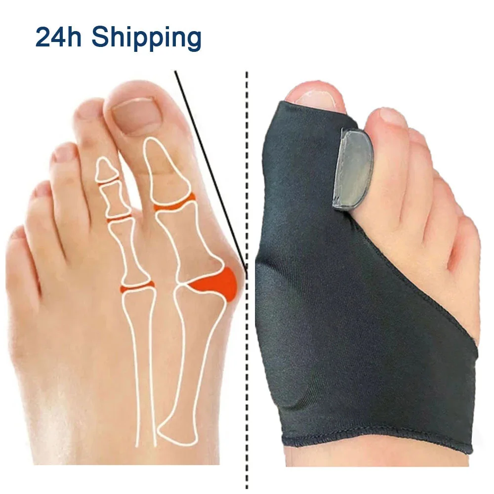 Ankle Brace Sock - 2 pçs separador de dedo do