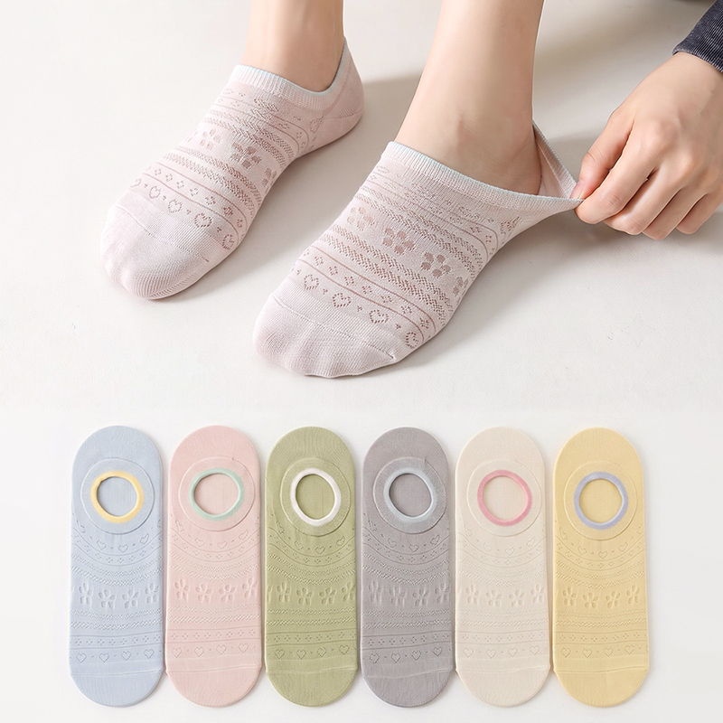 6 Pares de Meias Invisíveis Fe - Invisibility Sock Loafer avaliação e preço