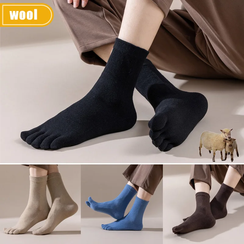 Meias masculinas de lã com cin - Thermal Sock Winter avaliação e preço