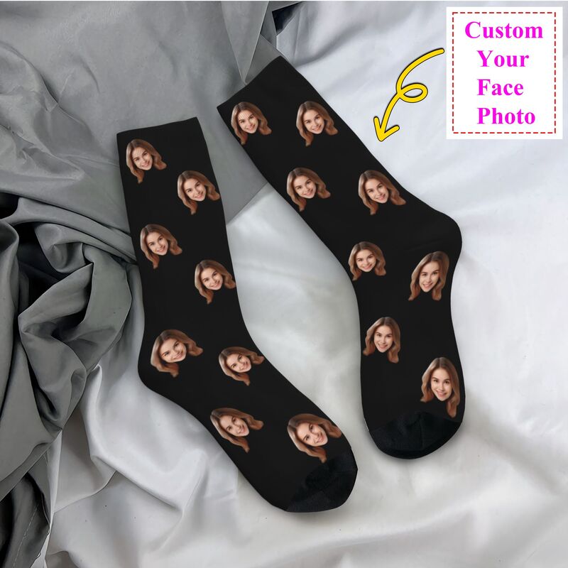 Personalizado rosto foto homen - Dress Sock Men avaliação e preço