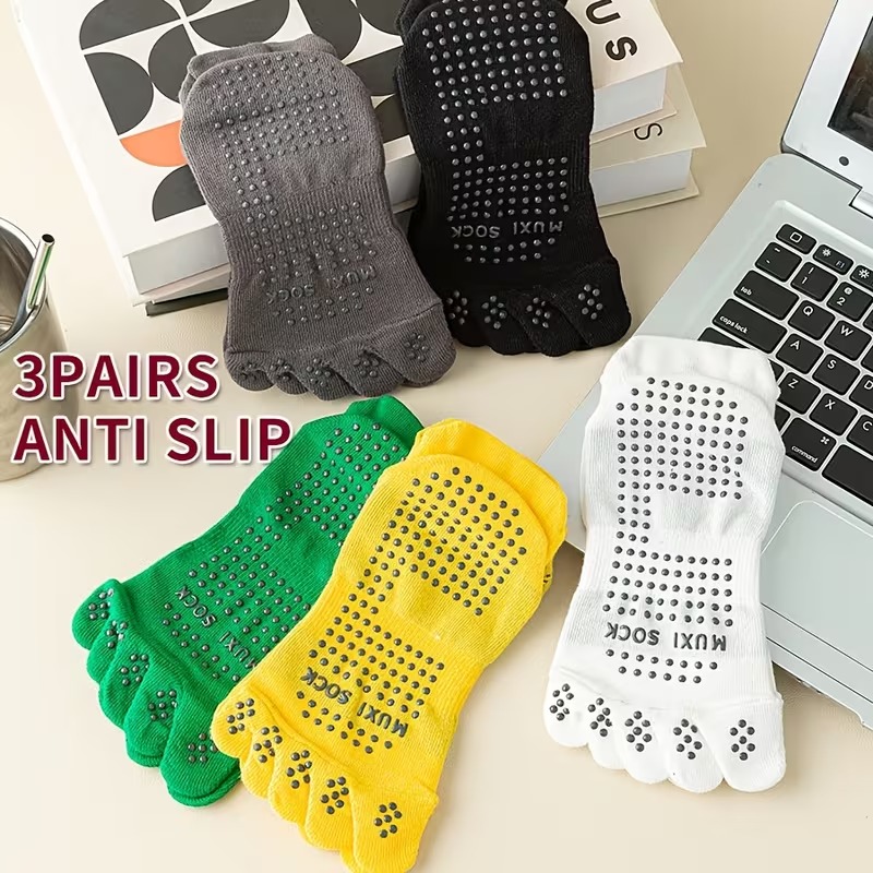 Meias de Dedo Masculinas (3 Pa - Toe Sock Split avaliação e preço