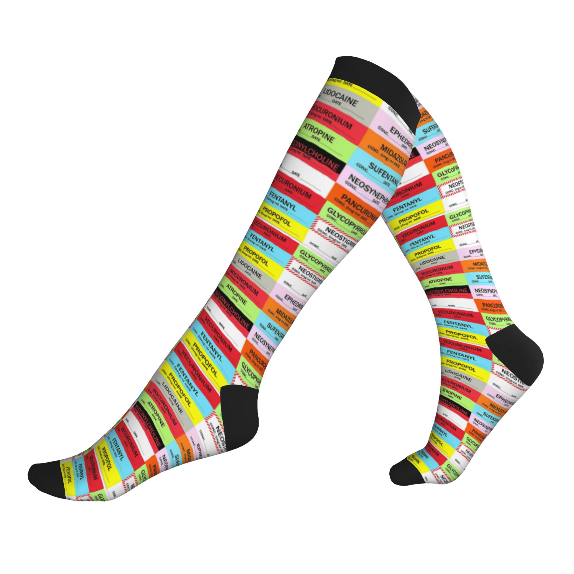 Meias de Compressão Estampadas - Compression Sock Medical avaliação e preço