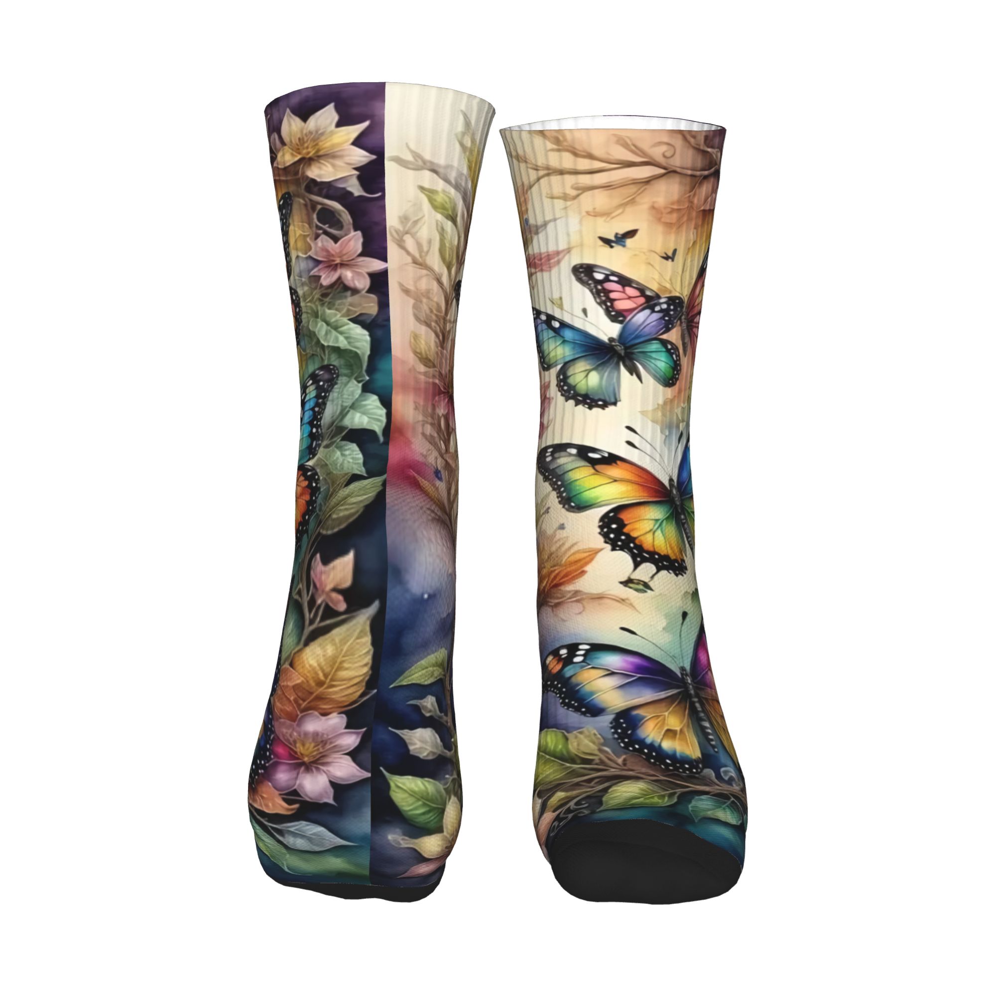 Meias coloridas com borboletas - Dress Sock Men avaliação e preço