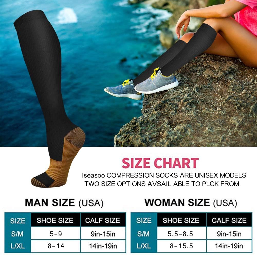 6 pares de meias de compressão - Compression Sock Medical avaliação e preço