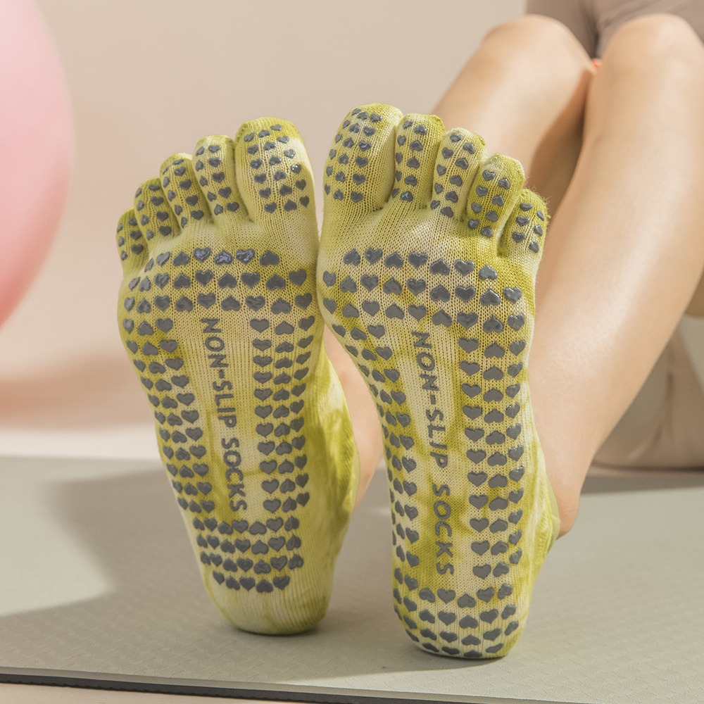 Meias de Yoga Femininas Tie-Dy - Toe Sock Split avaliação e preço