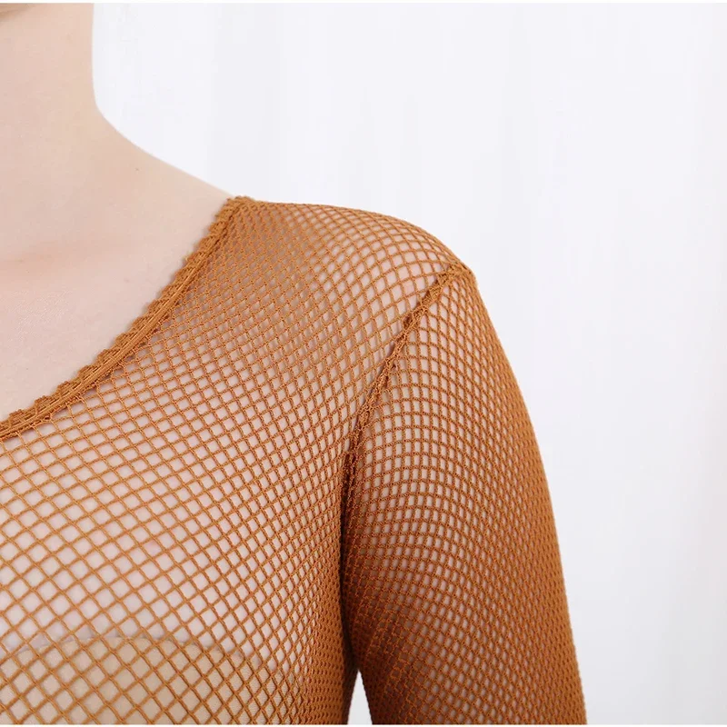 Dança latina macacões de corpo - Fishnet Stocking Women avaliação e preço