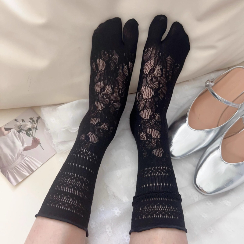 Novas Meias Tabi Pretas Jacqua - Toe Sock Split avaliação e preço